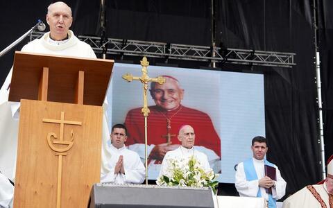 Los fieles festejaron la beatificación del cardenal Pironio en Luján