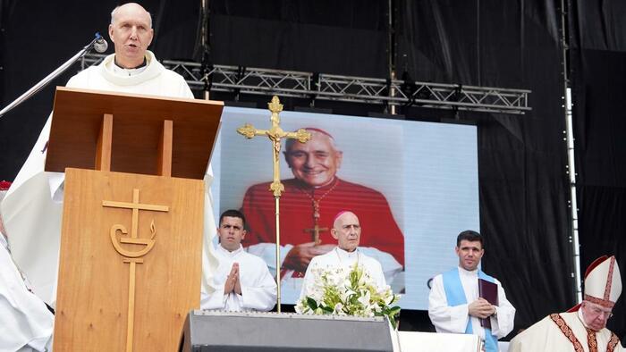 Los fieles festejaron la beatificación del cardenal Pironio en Luján